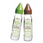 Biberon sticla 240 ml Vintage verde, tetina anticolici din silicon NN 0-4 luni