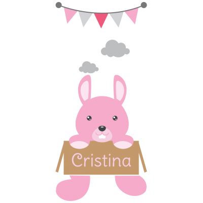 Sticker decorativ usa bunny 96 x 55 cm