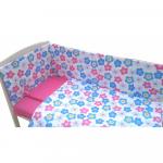 Set aparatori laterale cu imprimeuri pt patut de 140x70 cm inaltime 60 cm