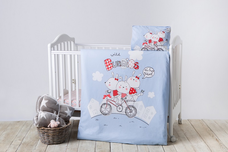 Lenjerie patut cu 4 piese bunnies type 4