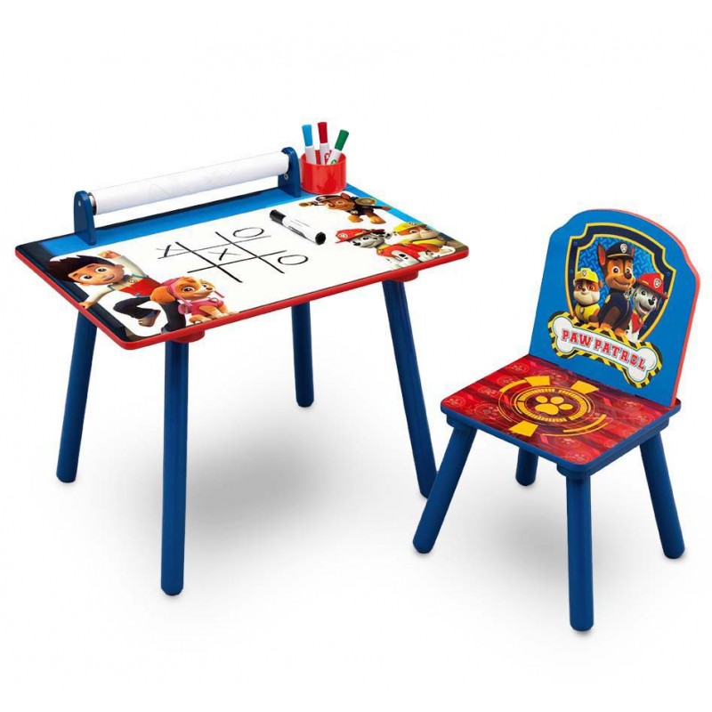 Set masuta pentru creatie si 1 scaunel paw patrol