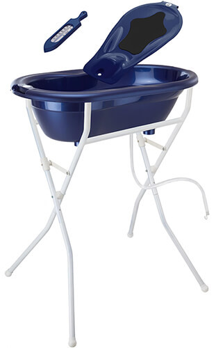 Sezlong de baie nou nascut pt cadita TopTop Xtra Blue perl Rotho babydesign