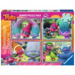 Puzzle Trolls 4x100 piese