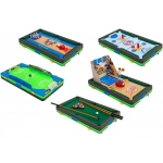 Set 5 in 1 jocuri sportive masa Globo Fotbal Baschet Biliard Hockey