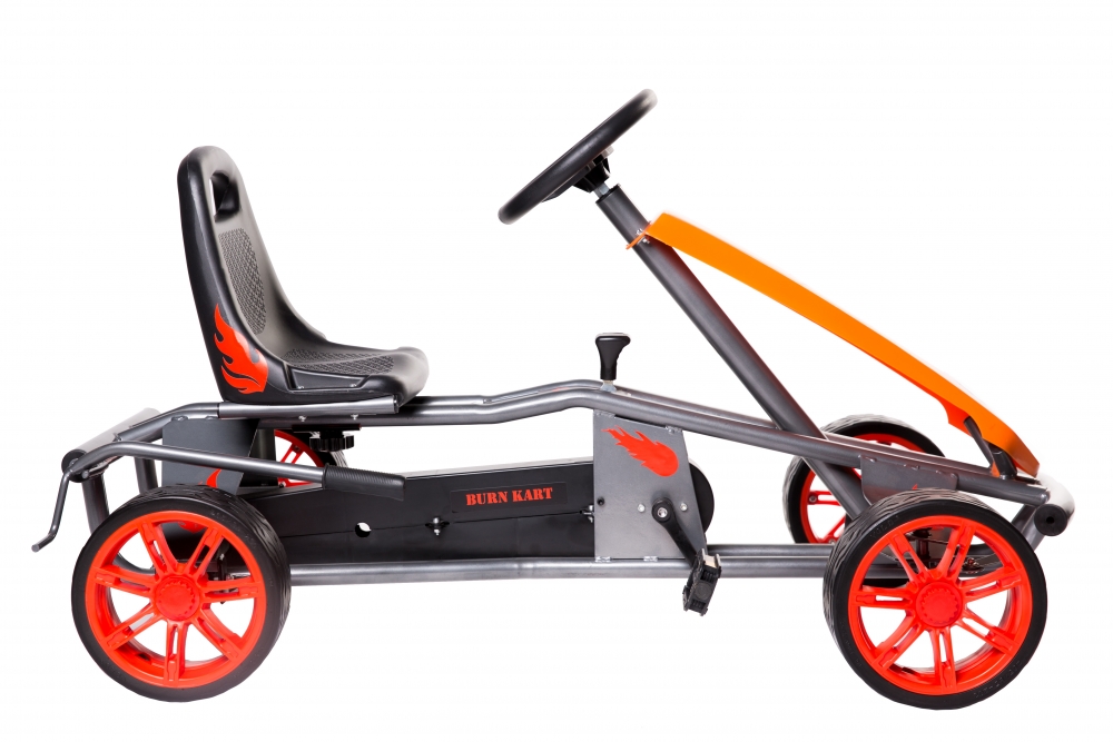 Kart cu pedale pentru copii burn red