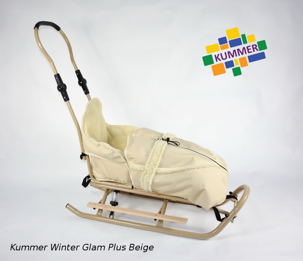 Saniuta pentru copii Kummer Winter Glam Plus Beige imagine