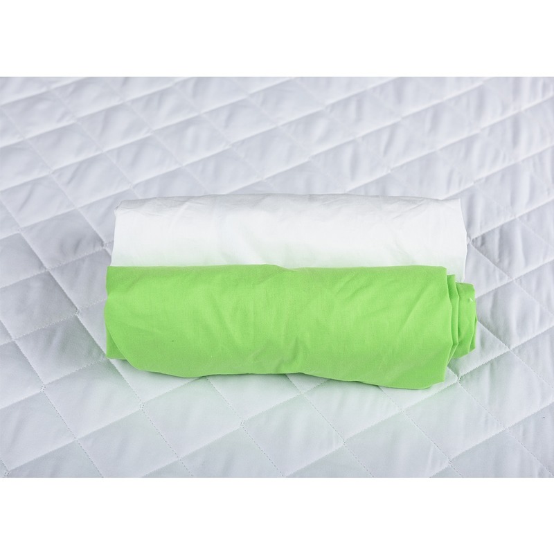 Set 2 x cearceaf cu elastic pt patut de 120×60 cm verde+alb 120x60 imagine noua responsabilitatesociala.ro