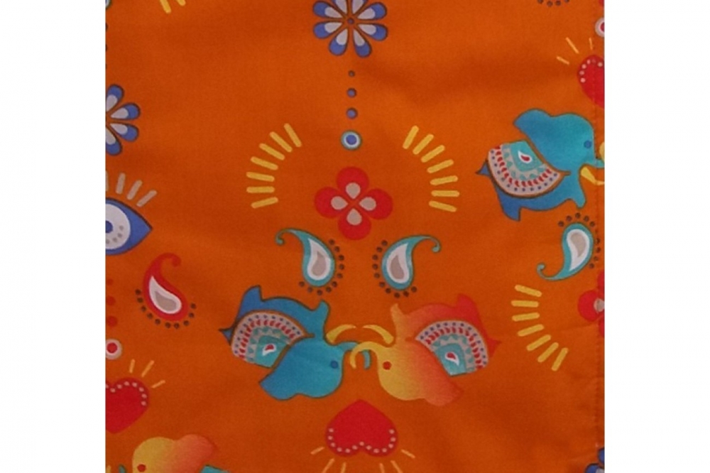 Sac de dormit 0.5 tog jocul elefantilor portocaliu 140 cm