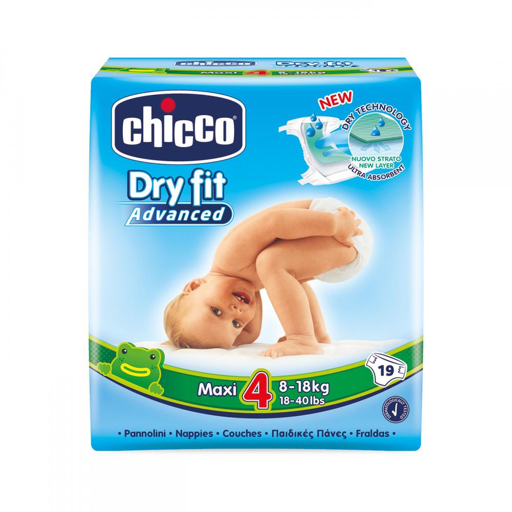 Scutece Chicco Dry Fit Advanced Maxi nr.4 8-18kg 19buc 19buc imagine noua responsabilitatesociala.ro