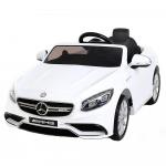 Masinuta electrica Mercedes Benz S63 AMG White cu roti din cauciuc