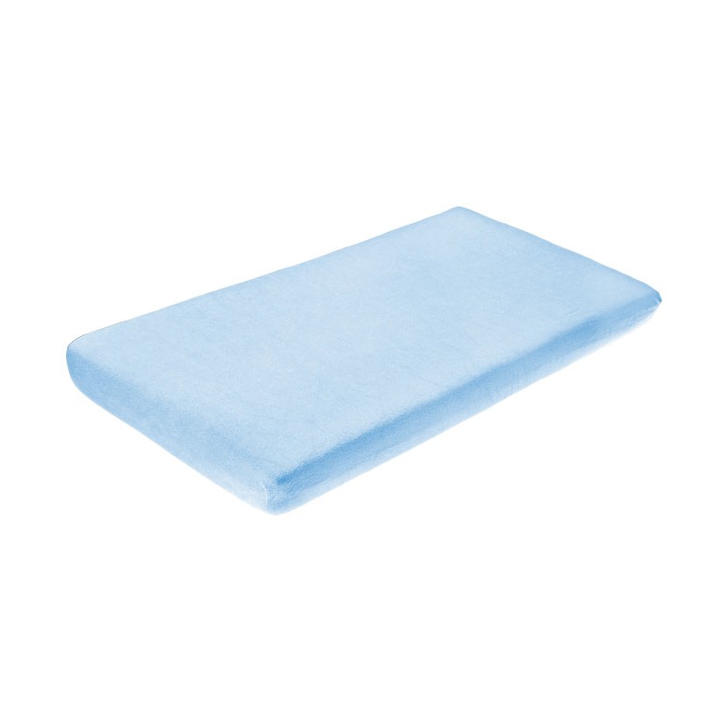 Cearceaf jerse din bumbac cu elastic 120x60 cm blue 24