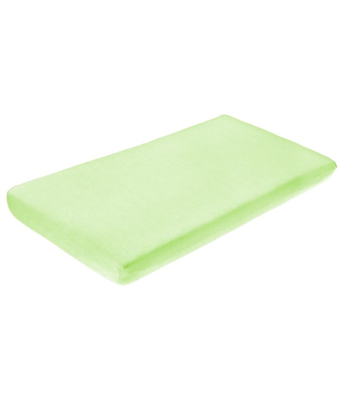 Cearceaf jerse din bumbac cu elastic 120x60 cm Green 52