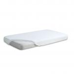 Cearceaf Premium din frotir cu elastic 120x60 cm Alb 01