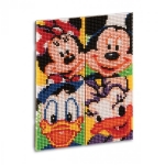 Joc creativ Pixel Art Quercetti tablou Mickey Mouse si prietenii lui 6000 piese