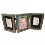 Kit amprenta My First Hand and Foot Impression Kidzzcast culoare gri stejar