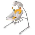 Leagan si balansoar biredirectinal 2 in 1 Gino Yellow cu conectare la priza