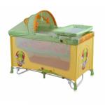 Patut pliabil cu sistem de leganare Nanny 2 Plus Rocker Multicolor Balloon