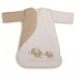 Sac de dormit PurFlo brodat 0-3 luni (60 cm) culoare natur