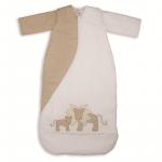 Sac de dormit PurFlo brodat 18+ luni 110 cm culoare natur