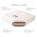 Saltea patut copii din latex organic Naturalmat Matlasata 70x140