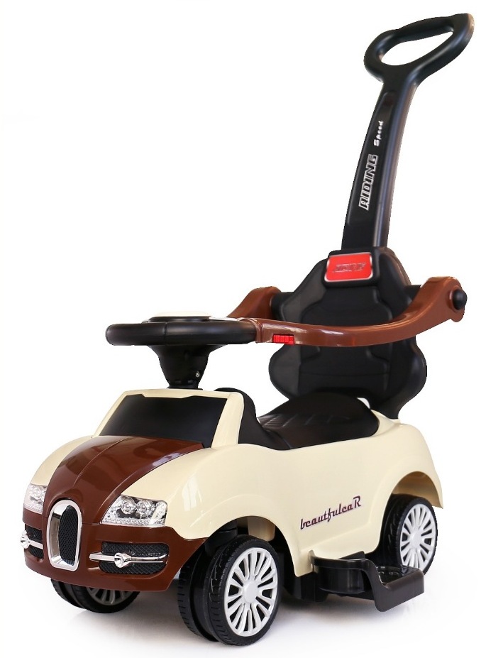 Masinuta de impins rider 2 in 1 brown