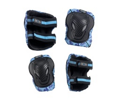 Set protectii Micro knee elbow blue Accesorii imagine noua responsabilitatesociala.ro