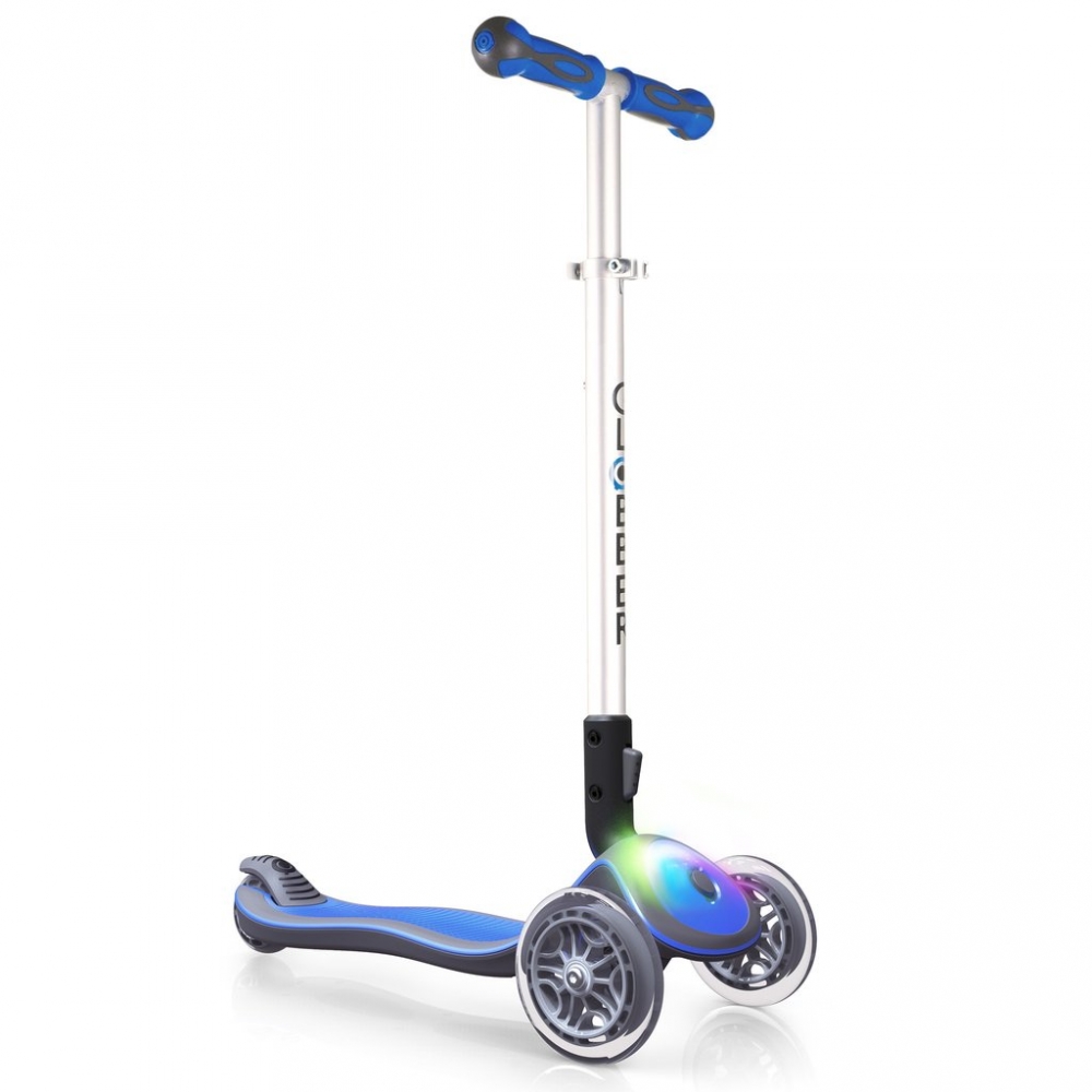 Trotineta reglabila my free elite lights albastru