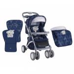 Carucior landou cu maner reversibil Appolo Dark Blue Friends
