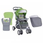 Carucior landou cu maner reversibil Appolo Green & Grey Car