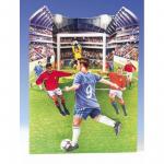 Felicitare 3D Swing Cards dinamica model - Fotbal