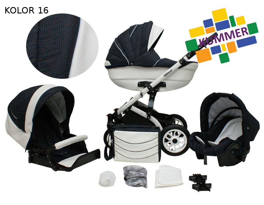 Carucior 2 in 1 kummer stars bianco