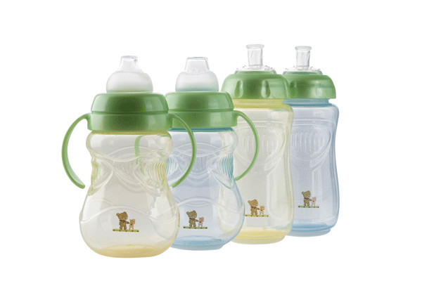 Pahar cu manere 300 ml 4L+ Blue mintgreen Rotho-babydesign