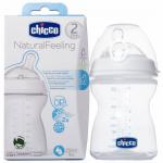 Biberon Chicco Natural Feeling 250ml 2luni+ tetina silicon ultra soft