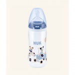 Biberon PP 300 ml+Tetina silicon orificiu Mediu mar.1 NUK First Choice (0-6 luni)