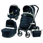 Carucior 3 In 1 Peg Perego Book Plus S Black POP-UP Elite Luxe Blue