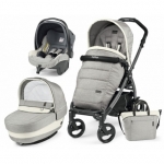 Carucior 3 In 1 Peg Perego Book Plus S Black POP-UP Elite Luxe Opal