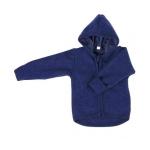 Jacheta din lana merinos organica tumble/boiled wool Iobio Sapphire Blue 110/116