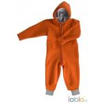 Overall din lana merinos organica tumble/boiled wool Iobio Orange 86/92