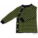 Pulover Kimono din lana merinos impletita Iobio Green/Dark Blue 50/56