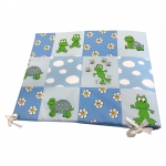 Set aparatori laterale cu imprimeuri pt patut de 140x70 cm inaltime 40 cm
