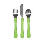 Set tacamuri de invatare Learning Cutlery Green Sprouts iPlay Green