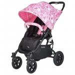 Carucior sport cu roti gonflabile Snap 4 CZ Edition White and Pink Flowers