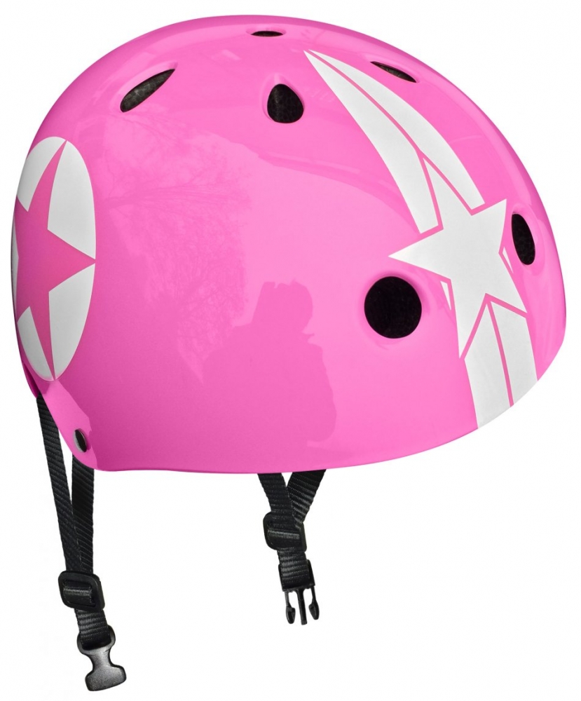 Casca de protectie Stamp Pink Star pentru copii accesorii