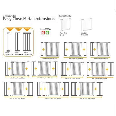 Extensie 28cm poarta Easy Close Metal Safety 1St - 1 | YEO