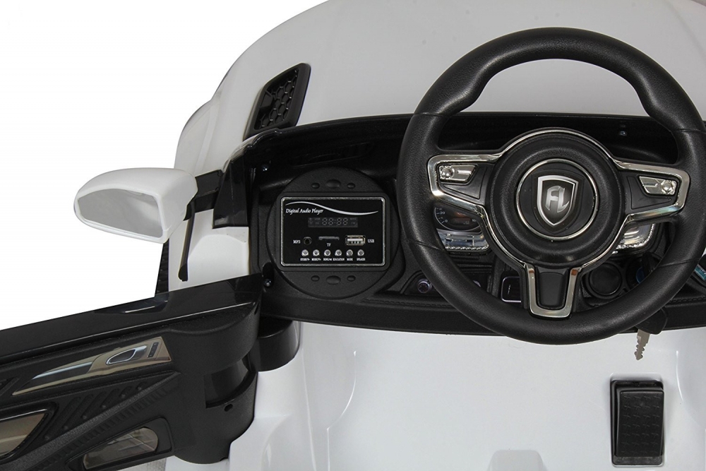 Masinuta electrica cu telecomanda dare road white