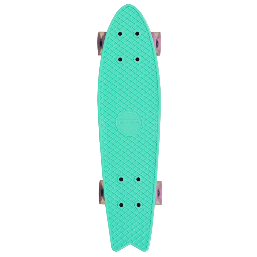 Penny board Pastel Abec-7 roti luminoase Green