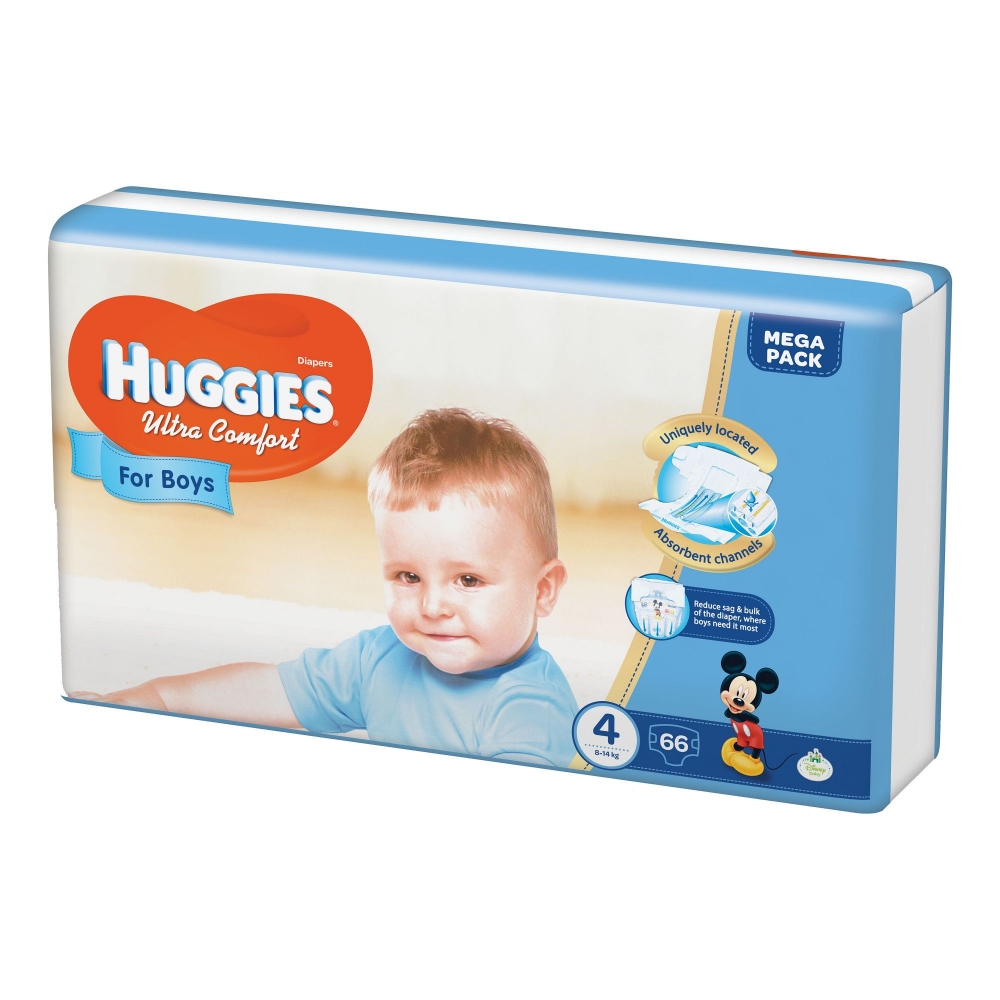 Scutece Huggies Ultra Confort Mega Pack 4 Boy 8-14 Kg 66 buc 8-14 imagine noua responsabilitatesociala.ro