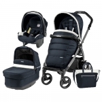 Carucior 3 in 1 Peg Perego Book Plus 51 S Black Pop-Up Elite Luxe Blue
