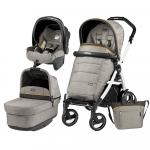 Carucior 3 in 1 Peg Perego Book Plus 51 S Black&White Pop-Up Elite Luxe Grey