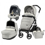 Carucior 3 in 1 Peg Perego Book Plus 51 S Black&White Pop-Up Elite Luxe Opal